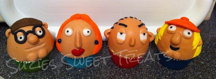 Family guy 3d cupcakes