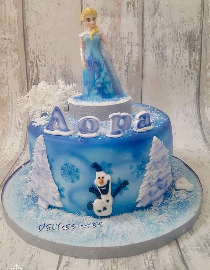 Cake Elsa 