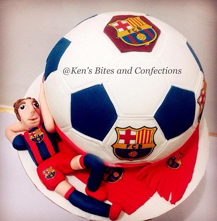 FCB CAKE for the fan⚽️⚽️⚽️