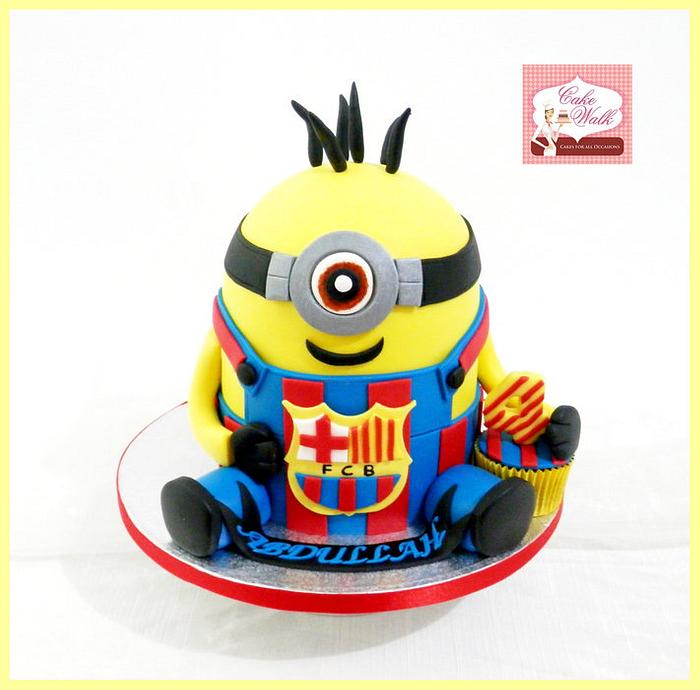 FC Barcelona Minion Cake