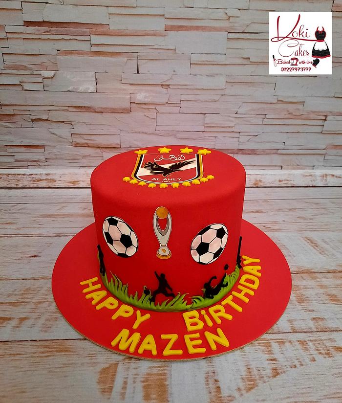 "Egyptian club -Ahli- fans cake"