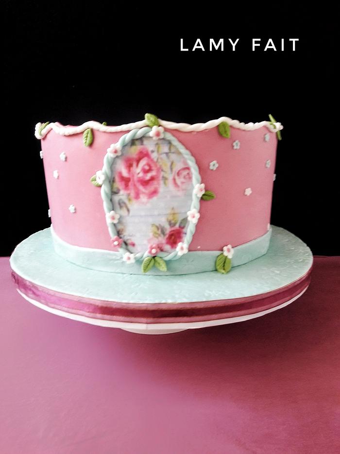 classic floral cake