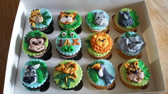 Jungle cupcakes 