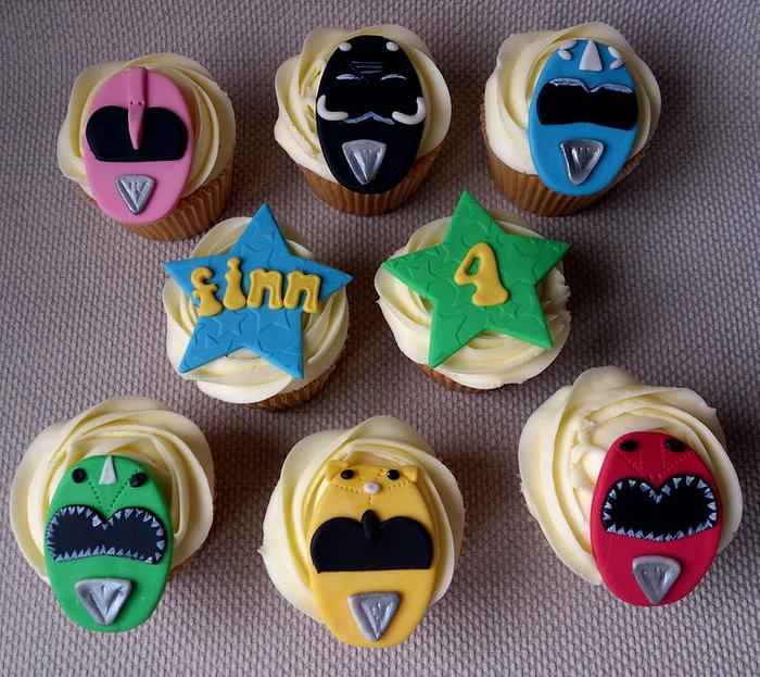 Power Ranger Cupcakes
