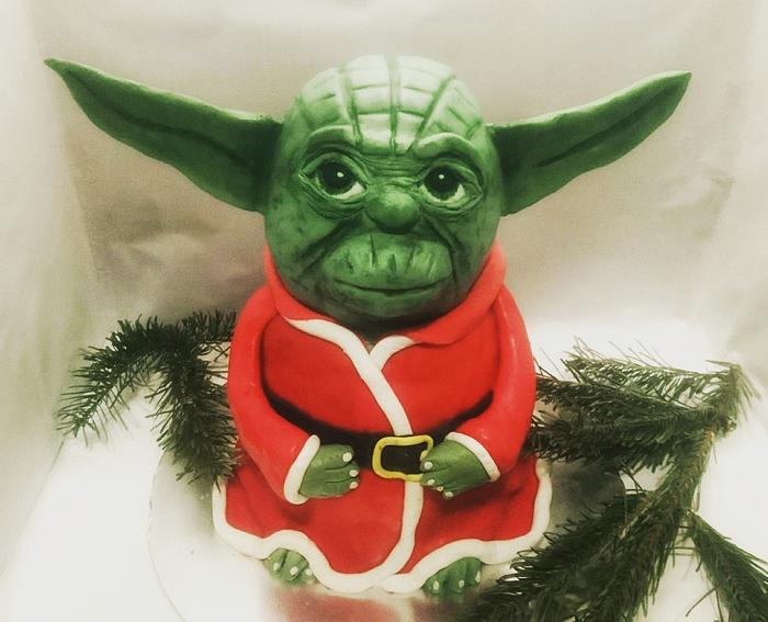 Yoda Christmas Cake 