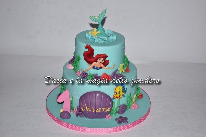 Disney Little mermaid cake