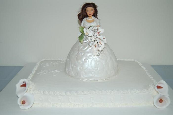 bridal shower cake