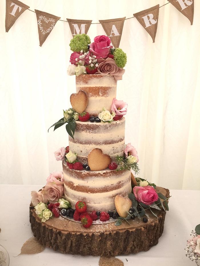 Semi-naked Wedding Cake
