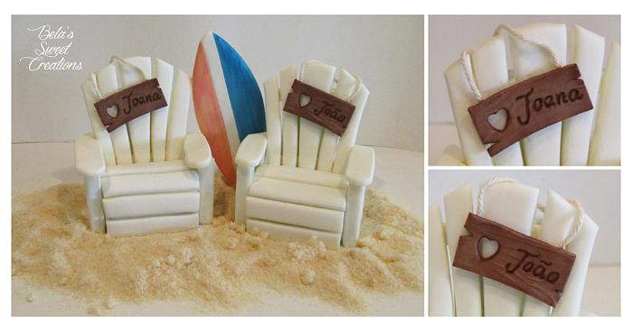 Beach Chair Cake Topper