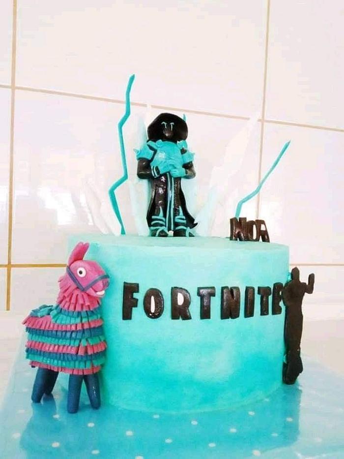 Fortnite Ice king cake