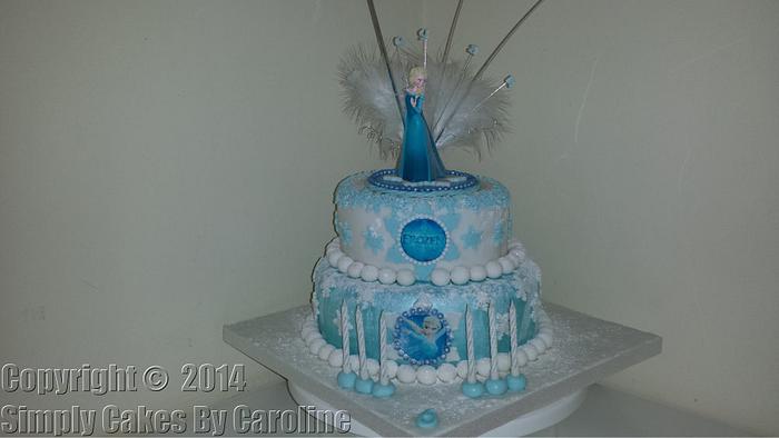 Frozen cake for a Huddersfield customer.  