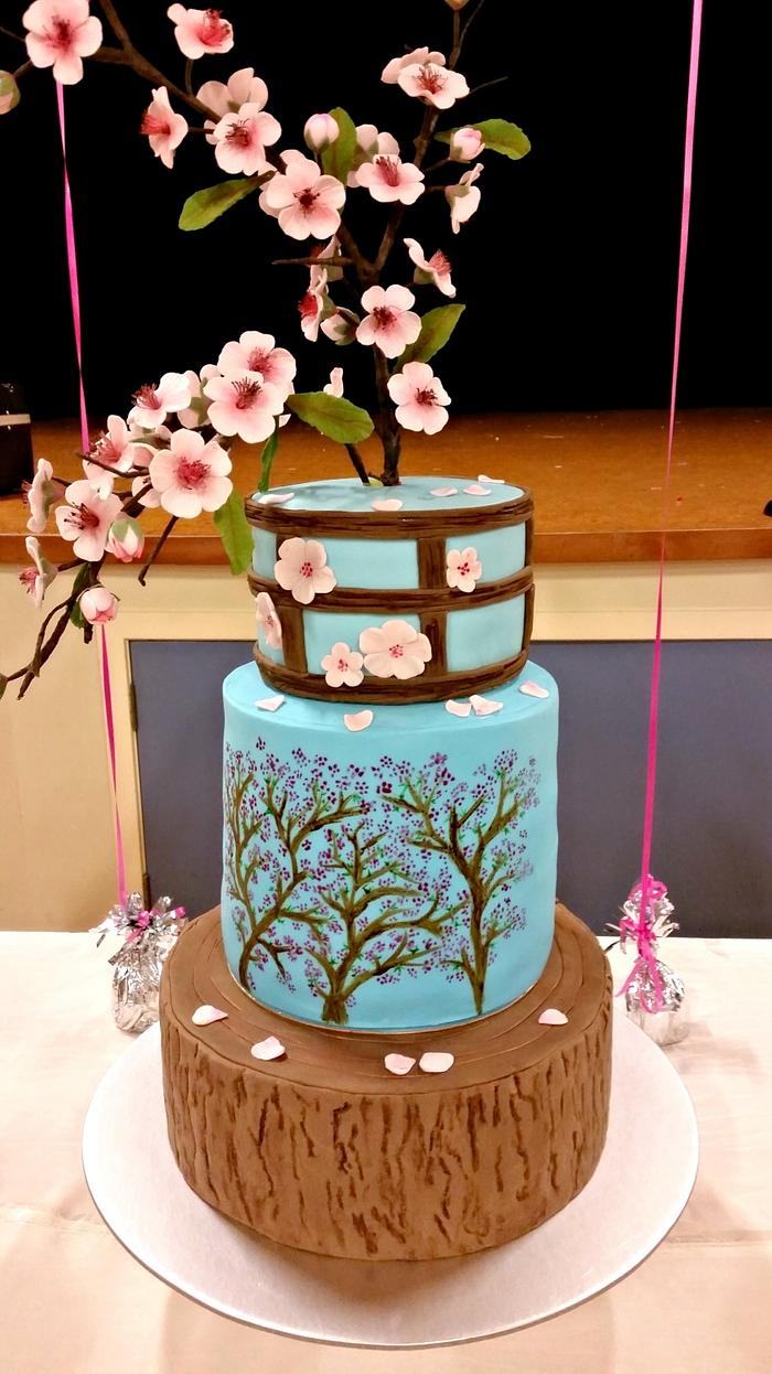 Cherry Blossoms cake