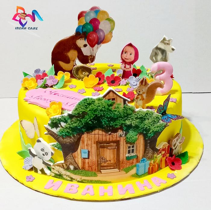 Children's cake "Masha and the Bear"