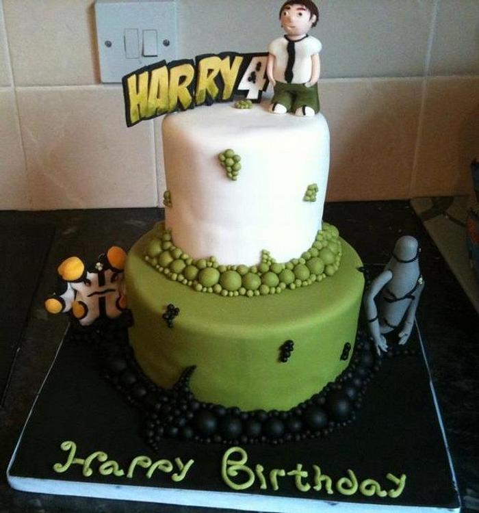 Ben ten tier birthday cake