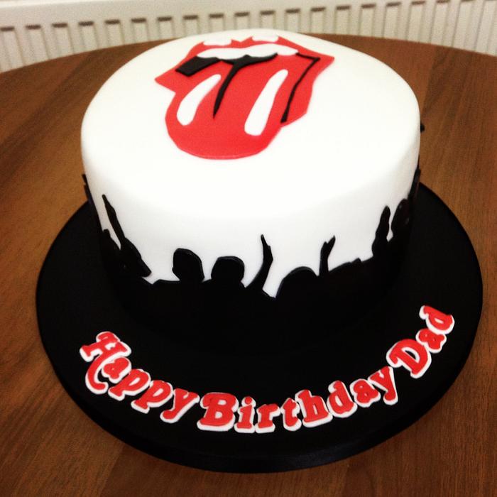 "It's Only Rock N' Roll" Rolling Stones Cake