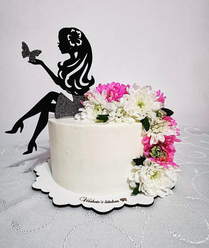 Beautiful flower cake 