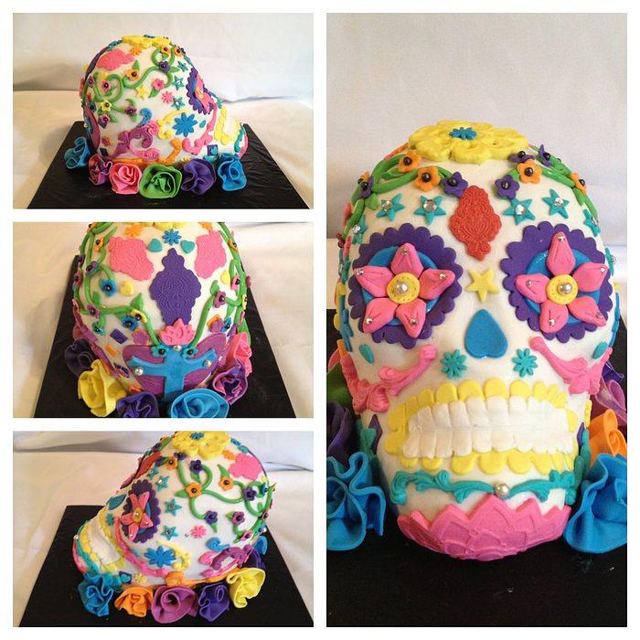 Sugar skull..Day of the dead cake