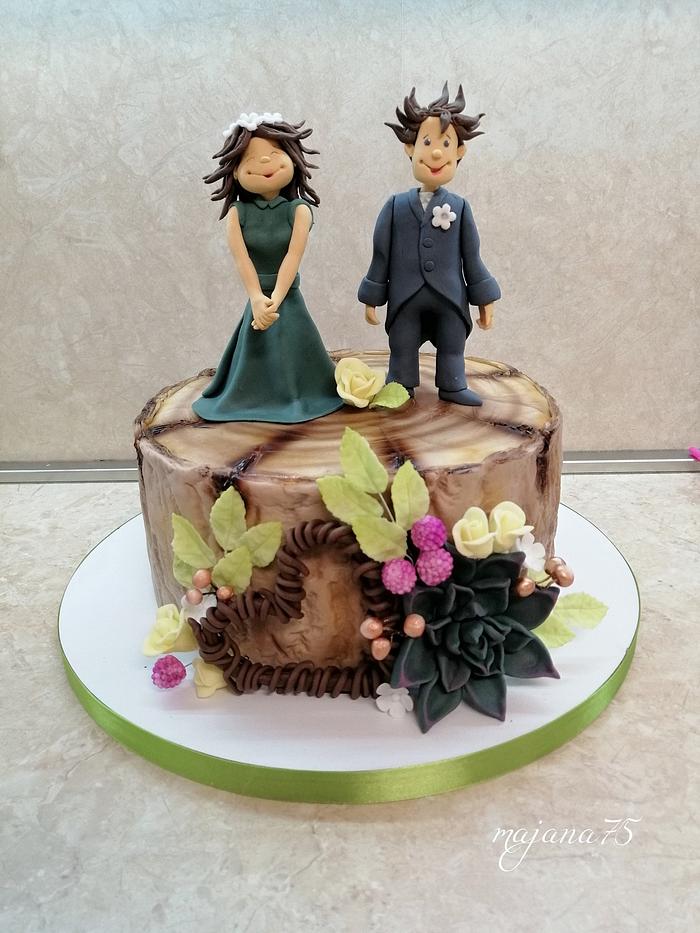 Funny wedding cake - Decorated Cake by Marianna - CakesDecor