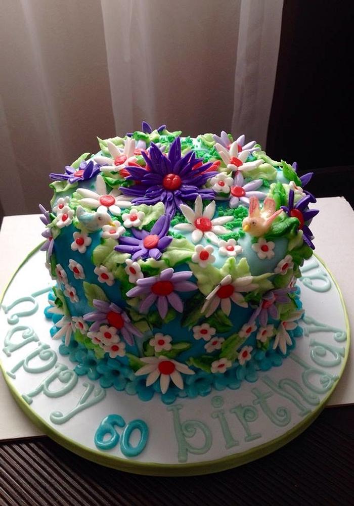   flowers cake