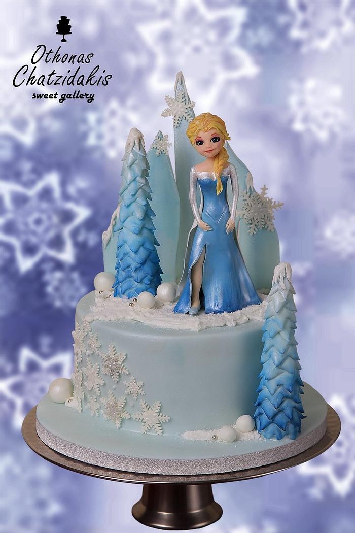 Frozen -Elsa theme Cake