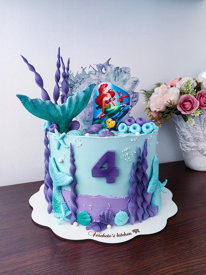 Mermaid Theme Cake | Mermaid Cake | Order Custom Cakes in Bangalore –  Liliyum Patisserie & Cafe