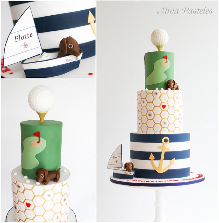 Hobby themed birthday cake