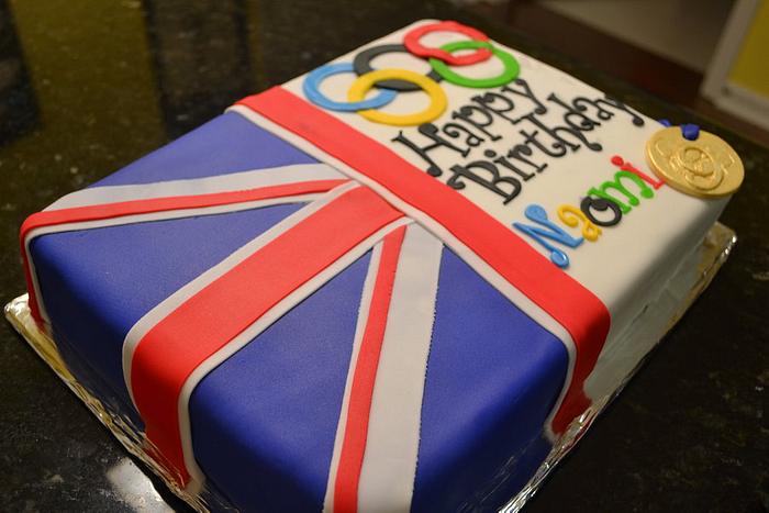 British flag/Olympic cake 