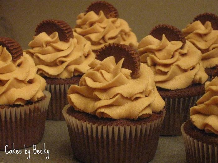 Chocolate Peanut Butter Bliss Cupcakes