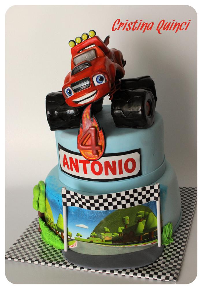 Blaze and the monster machines - Decorated Cake by - CakesDecor