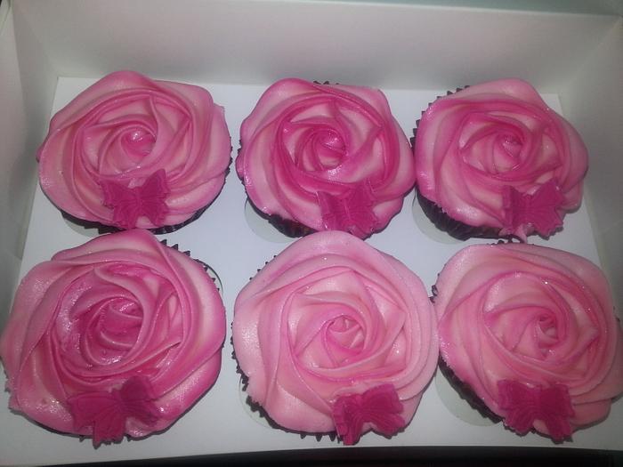 rose cupcakes 
