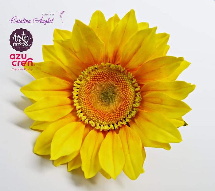 Free-formed sugar Sunflower 