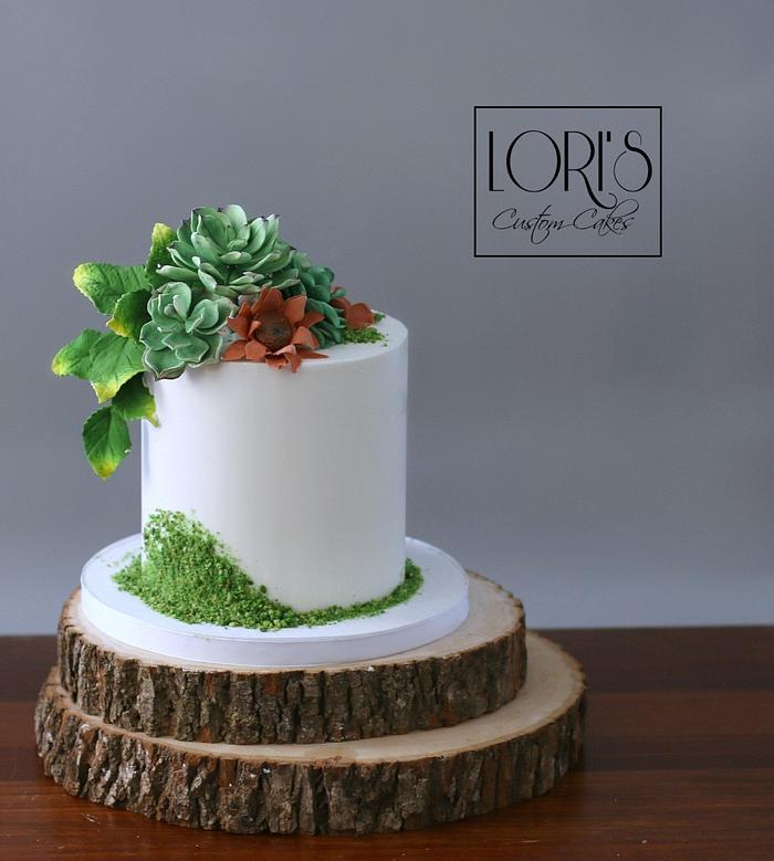 Succulent buttercream cake