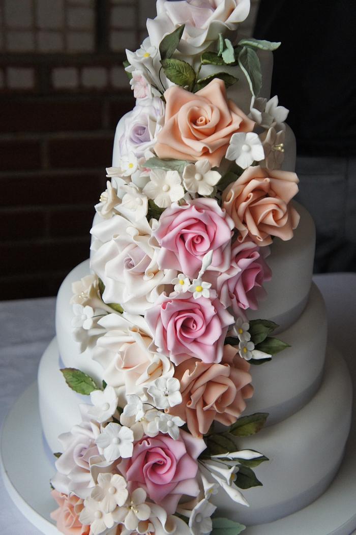 Flower Wedding Cake 