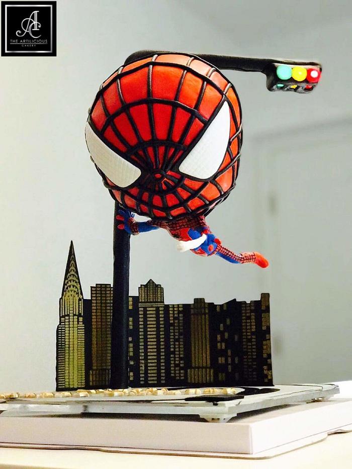  Spider man Defying cake
