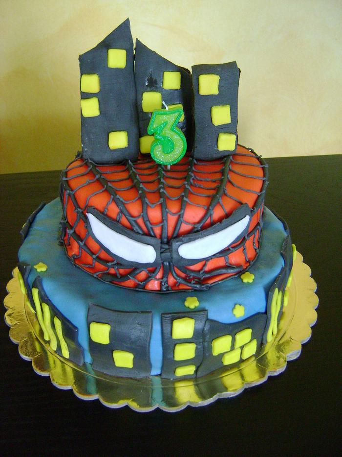 Spiderman cake 