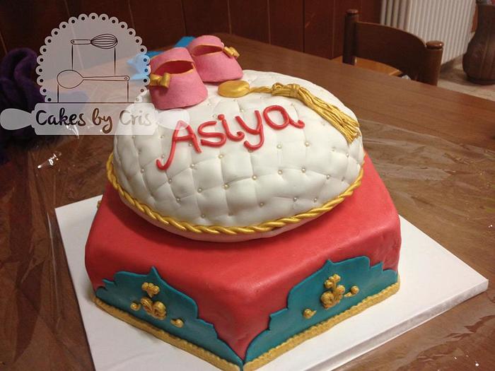 Baby girl Moroccan inspired cake