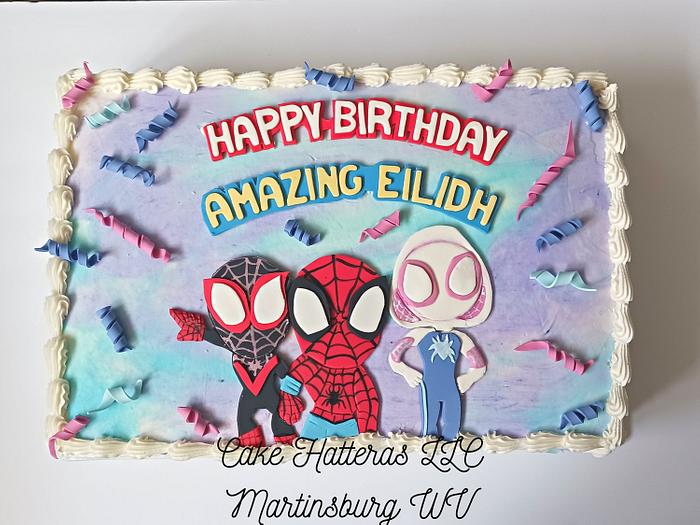 Spidey and his Amazing Friends Sheet Cake