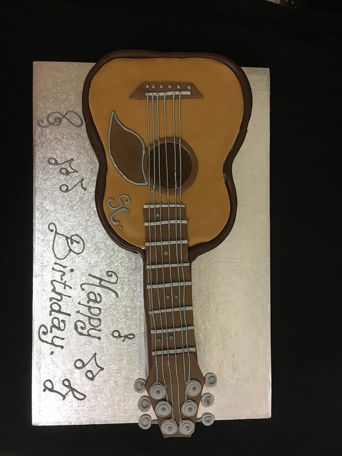 Guitar cake 