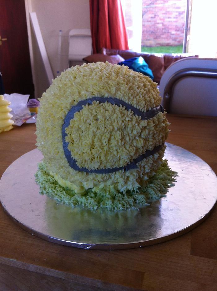 Tennis ball cake