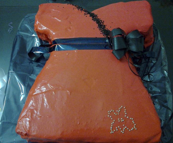 Red Party Dress Cake
