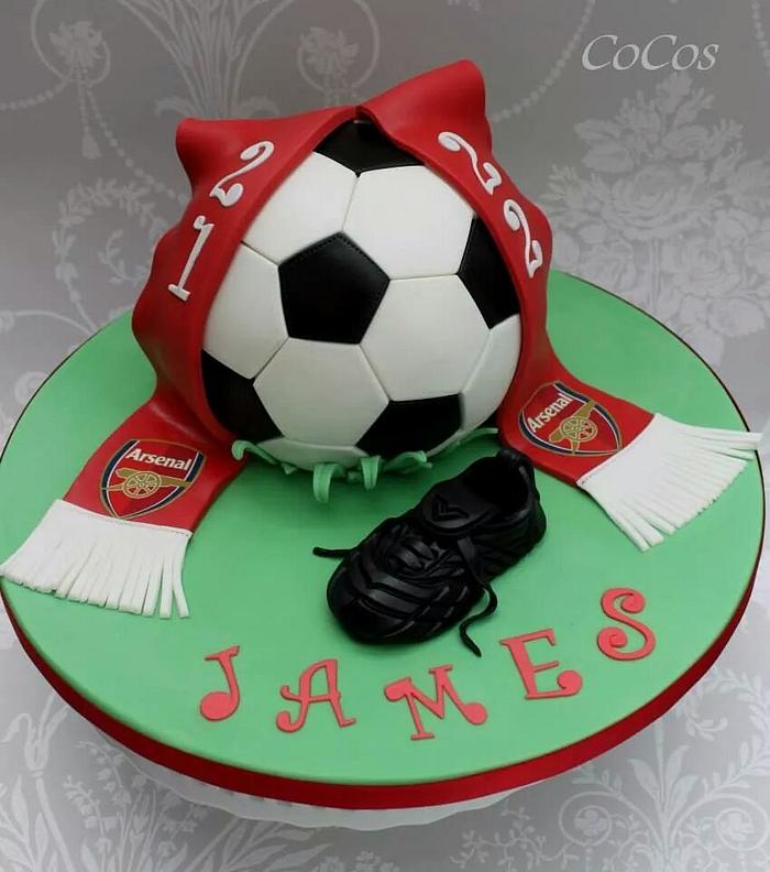 football cake and boot 