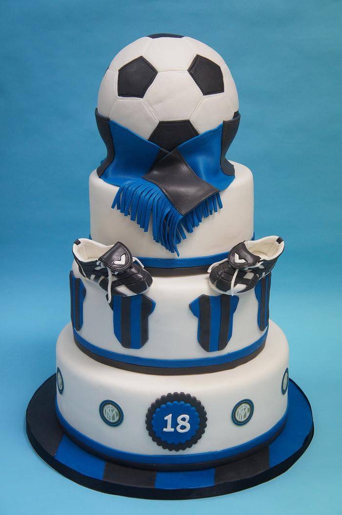 Inter football cake