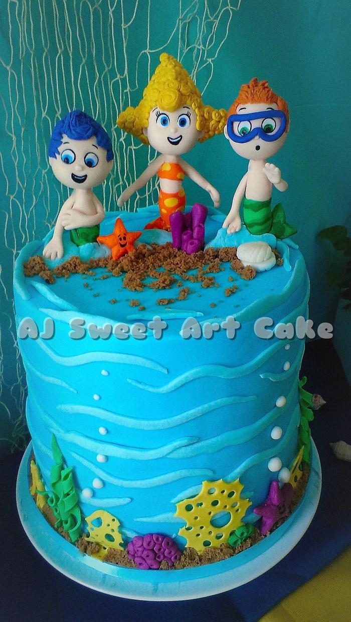 Bubble Guppies Birthday Cake 
