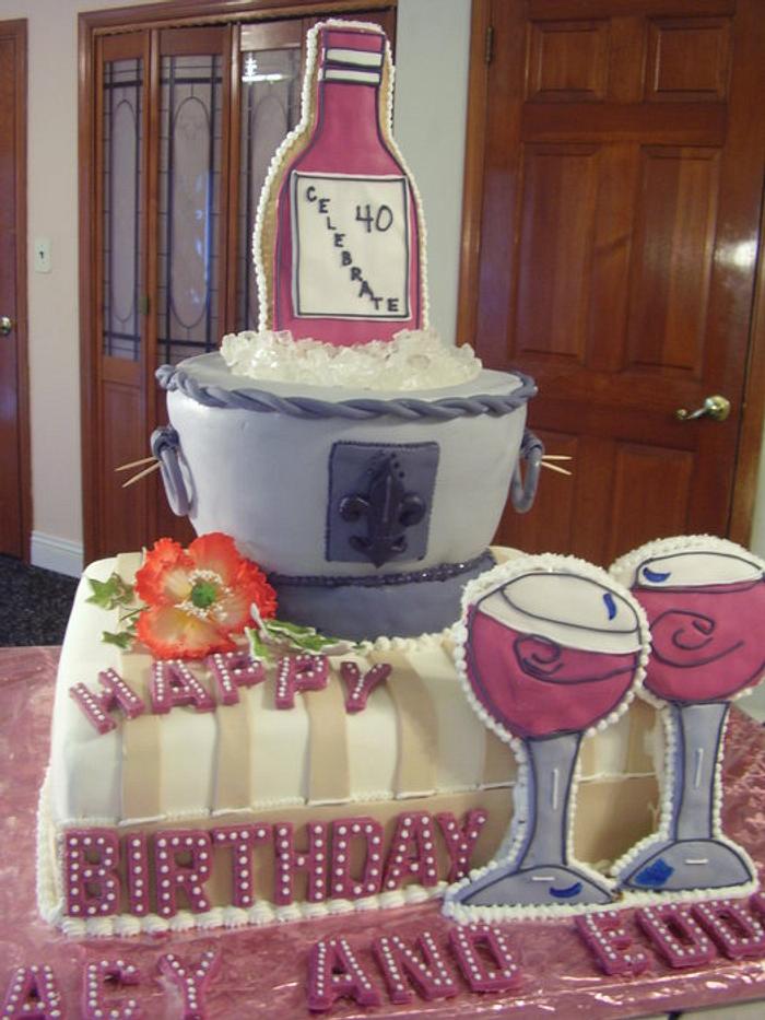 Ice Bucket celebration cake