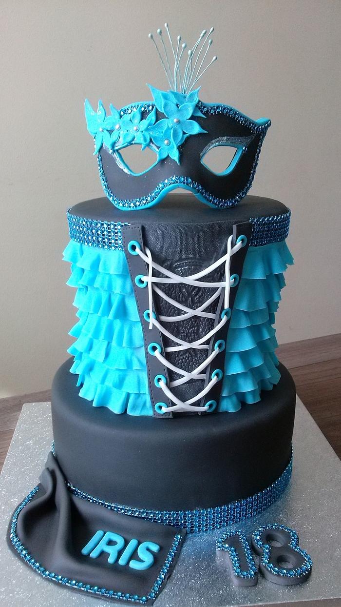 Cake with mask