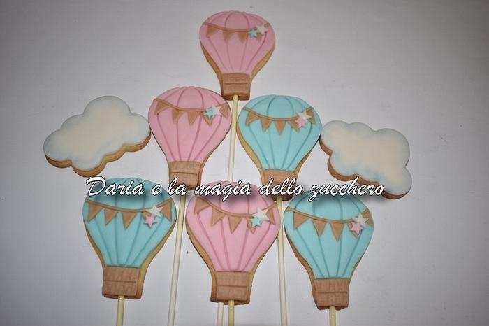 Hot air balloon cookies