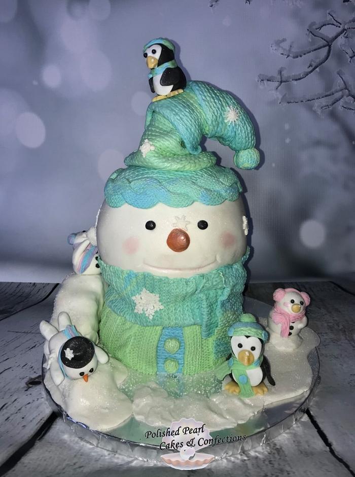 Snowman Fun Cake!