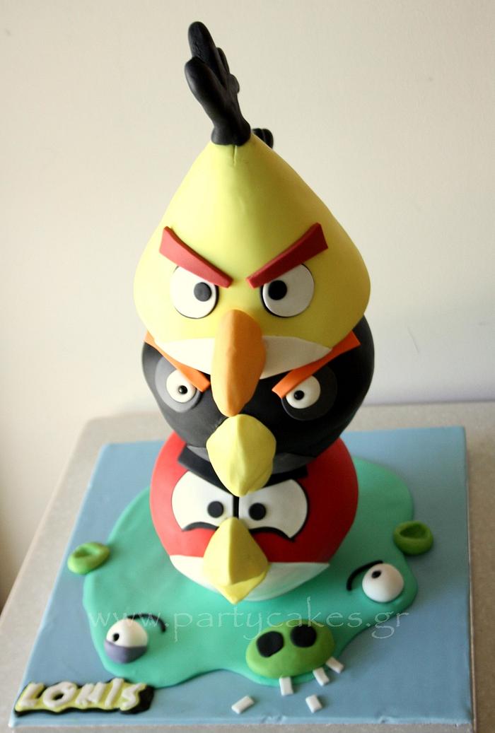 Angry Birds Totem Cake