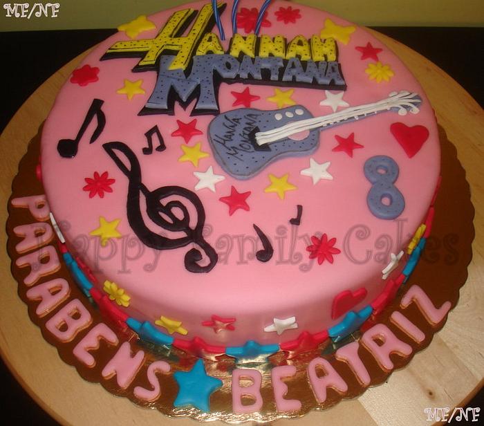 Happy Cake Hannah Montana