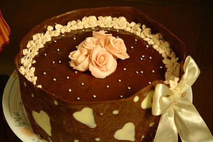 Chocolate collar cake